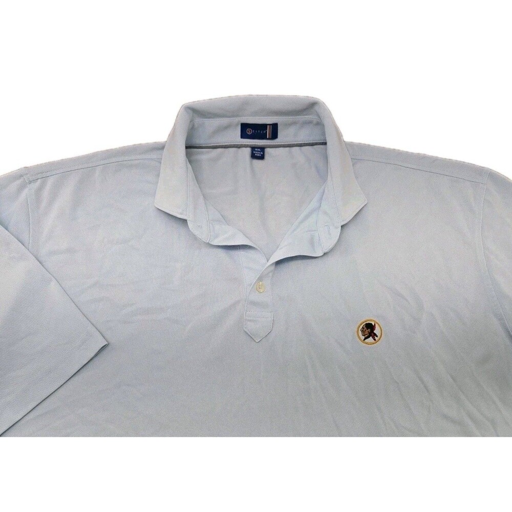 Seminole Golf Club Stitch Polo Shirt Men 2XL XXL Short Sleeve Blue Performance